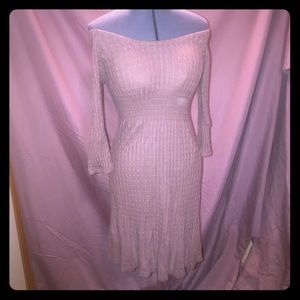 Cotton and Angora rabbit hair sweater dress